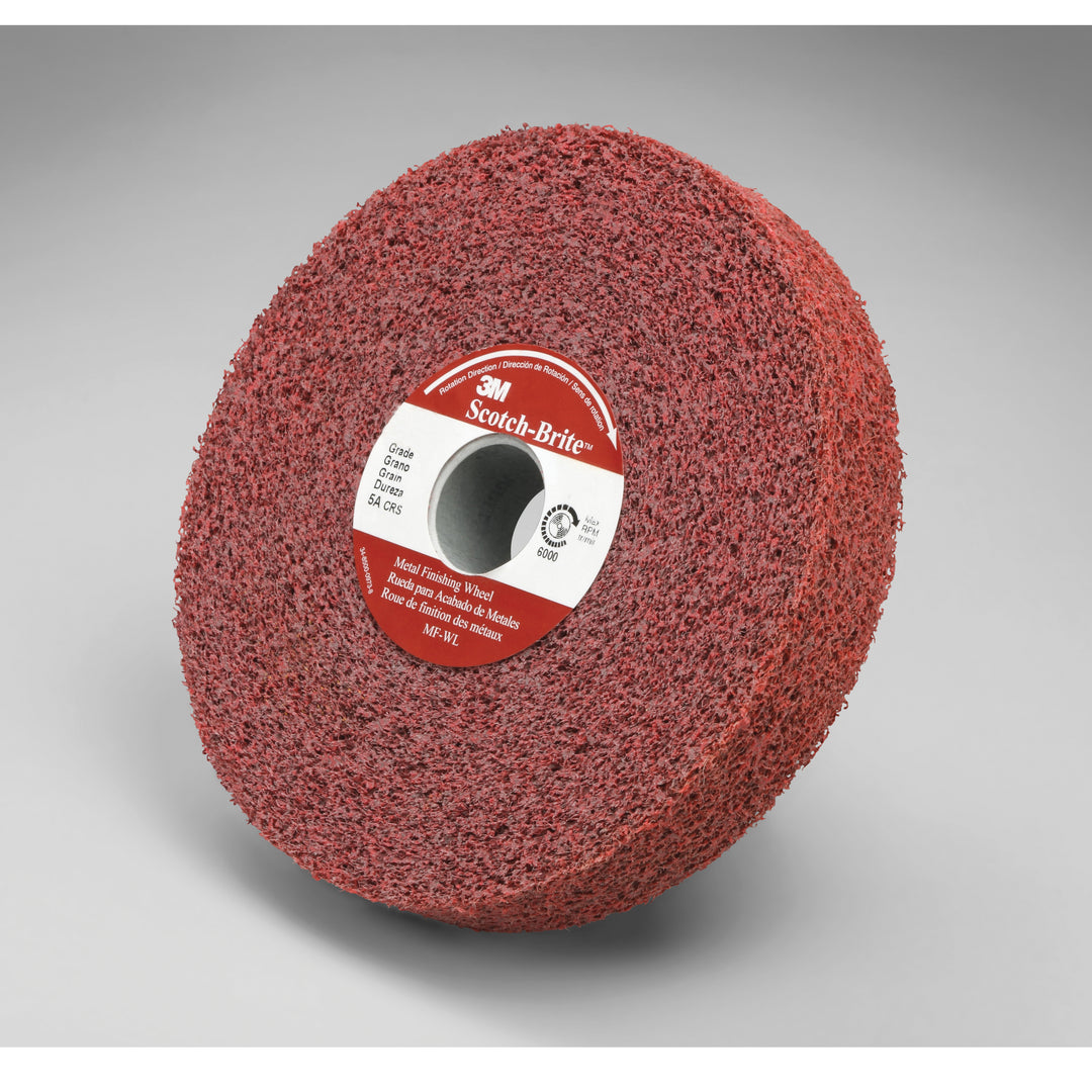 3M SB01860 Scotch-Brite Metal Finishing Wheel, 6 in x 1 in x 1 in 4A Med, Sb01860