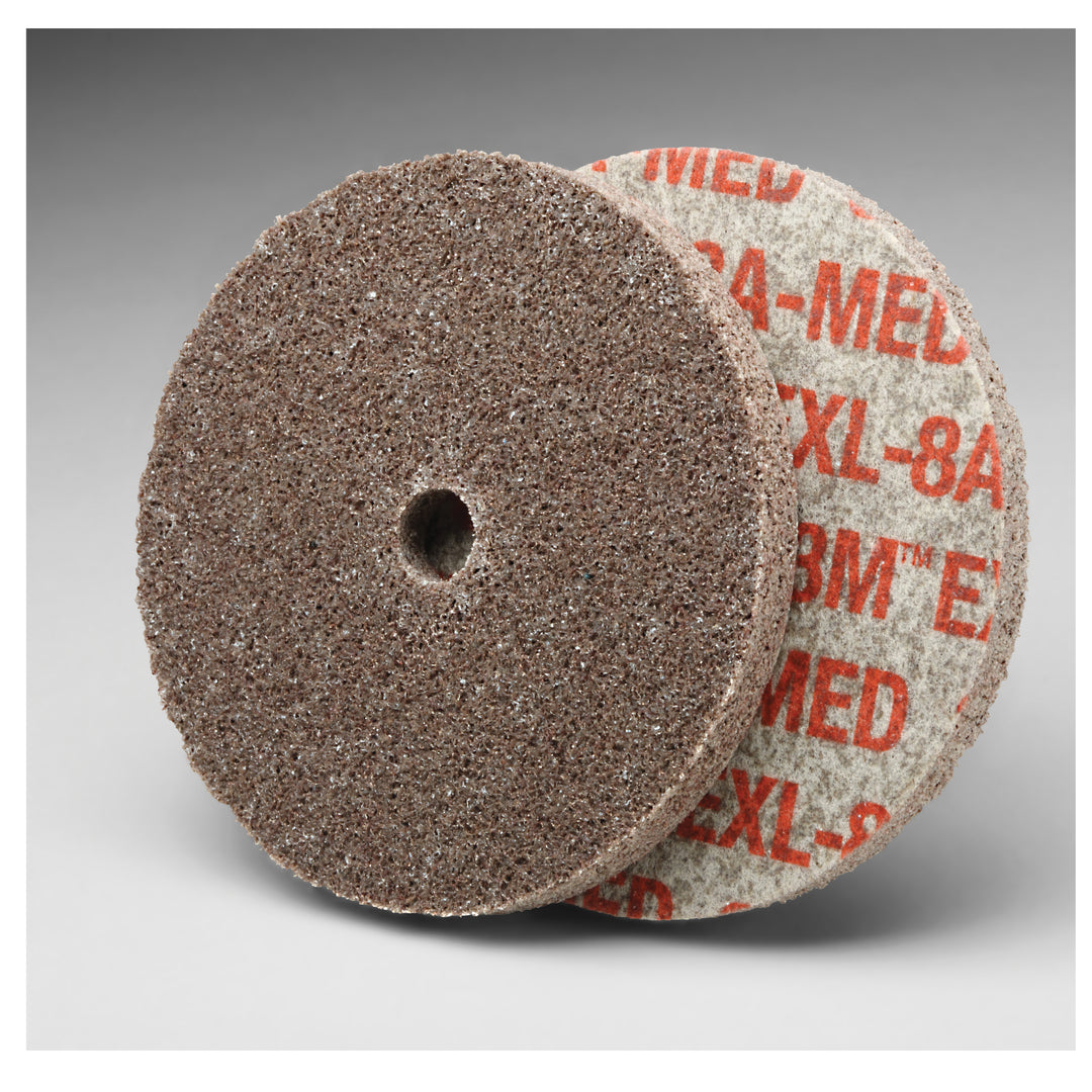Non-woven Wheels 3M SB15462 Scotch-Brite Exl Unitized Wheel 3 in x 1/8 in x 1/4 in 8A Medium