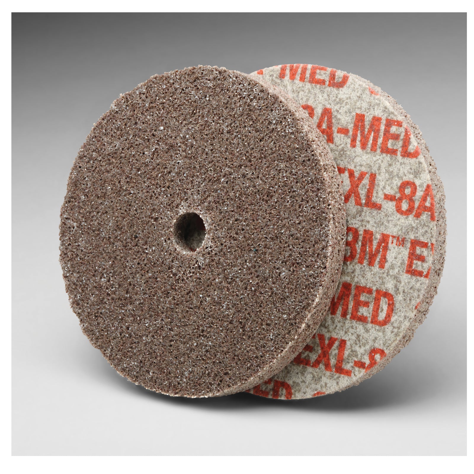Non-woven Wheels 3M SB18583 Scotch-Brite Exl Unitized Wheel 8A Medium 3 in x 1/8 in x 3/8 in
