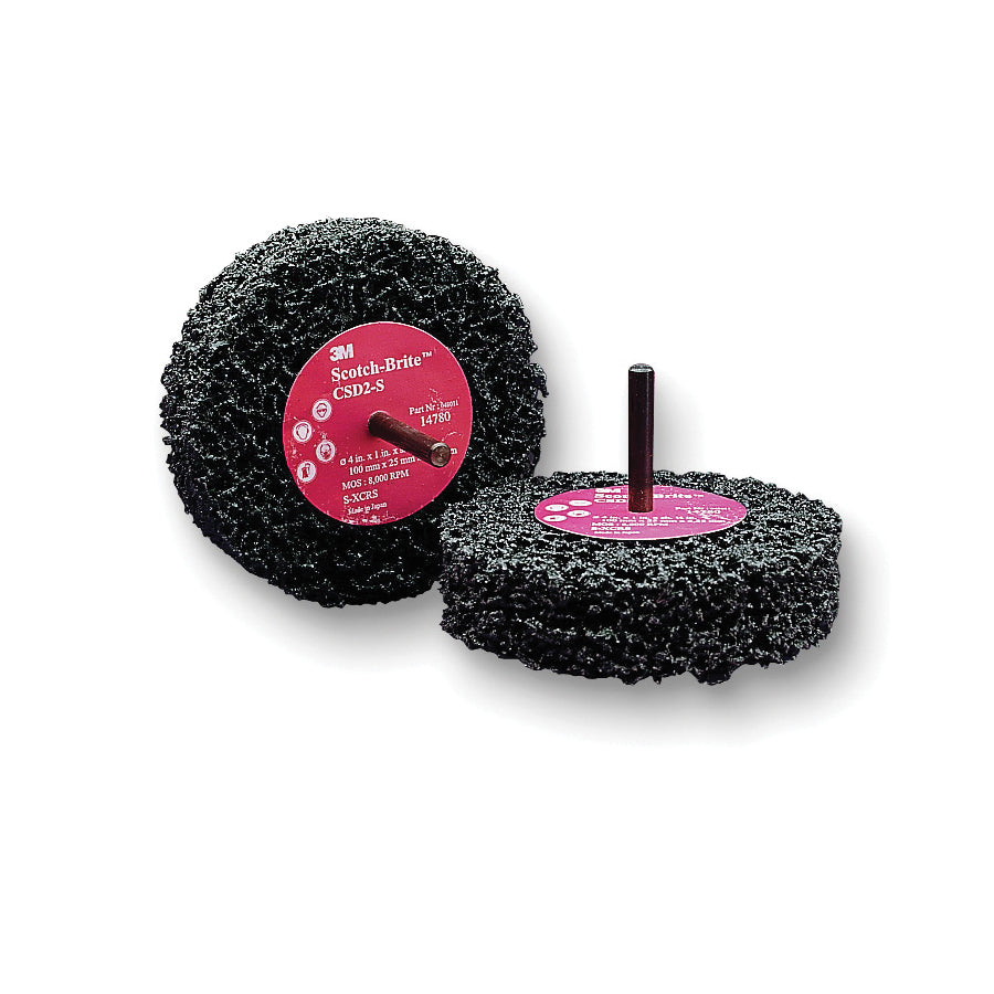 Non-woven Discs 3M SB14780 Scotch-Brite Clean & Strip Disc D2 4 in x 1 in x 1/4 in S Extra-Coarse