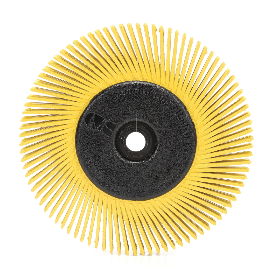 Bristle Brush 3M SB27606 Radial Bristle Brush BB-ZB 6 Inch x 1/2 Inch x 1 Inch (80 Grit) With Adapter