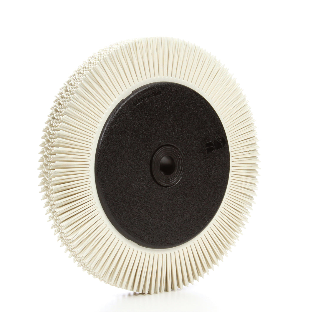 Bristle Brush 3M SB33083 Radial Bristle Brush BB-ZB TS 8 Inch x 1 Inch x 1-1/4 Inch (120 Grit) With Flange