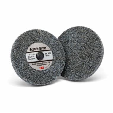 3M SB77115 Scotch-Brite Rolloc Deburr And Finish Pro Tr Unitized Wheel, 2 in x 1/4 in x No Hole 4C Med+, Sb77115
