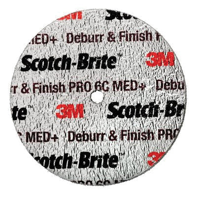 3M SM05326 Scotch-Brite Deburr and Finish PRO Unitized Wheel DP-UW CRS+ 3 in x 1/8 in x 1/4 in (7.62 cm x 0.32 cm x 0.64 cm) 3M SM05326