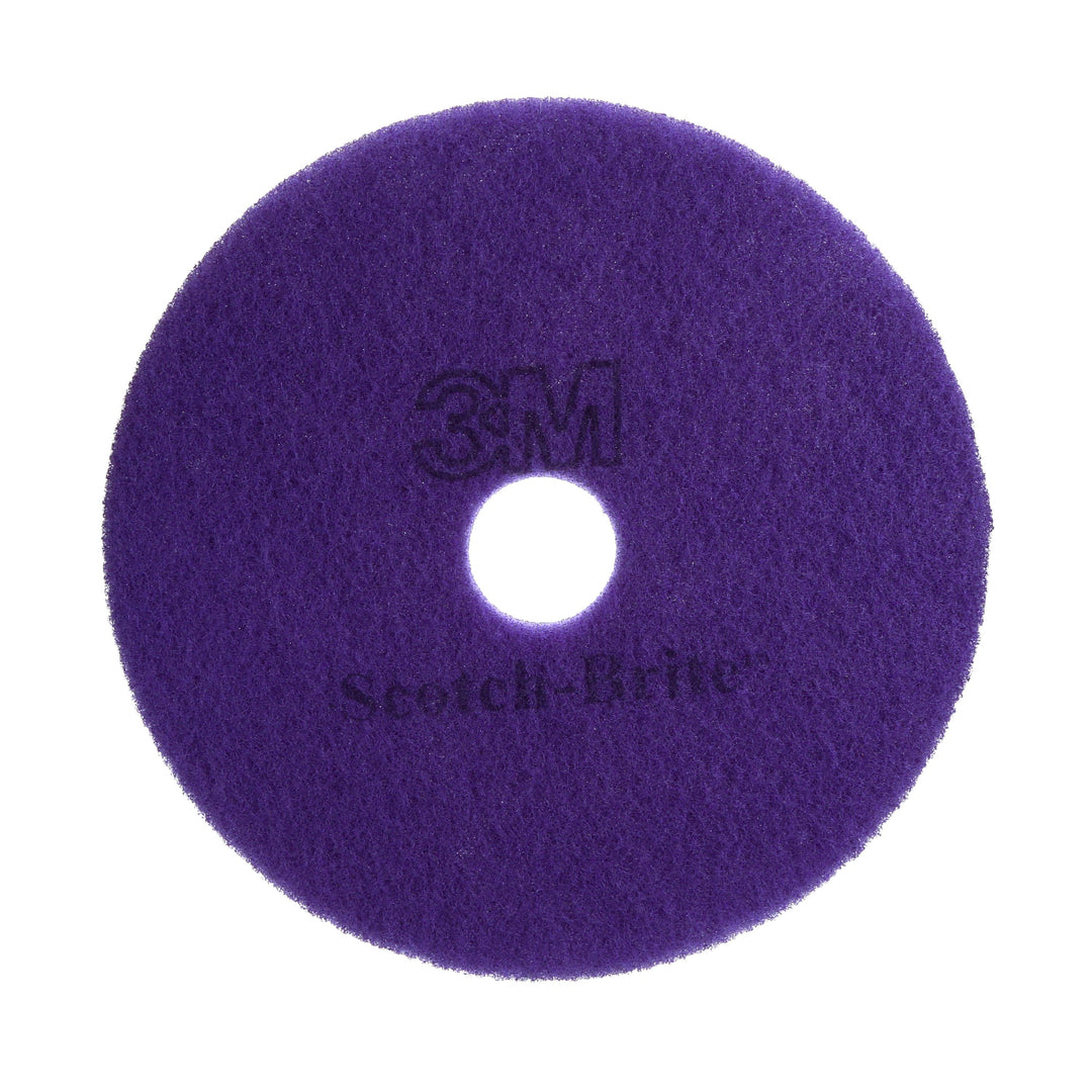 Non-woven Floor Pads 3M F-PURPLE-12 Scotch-Brite Purple Diamond Floor Pad Plus 12 in