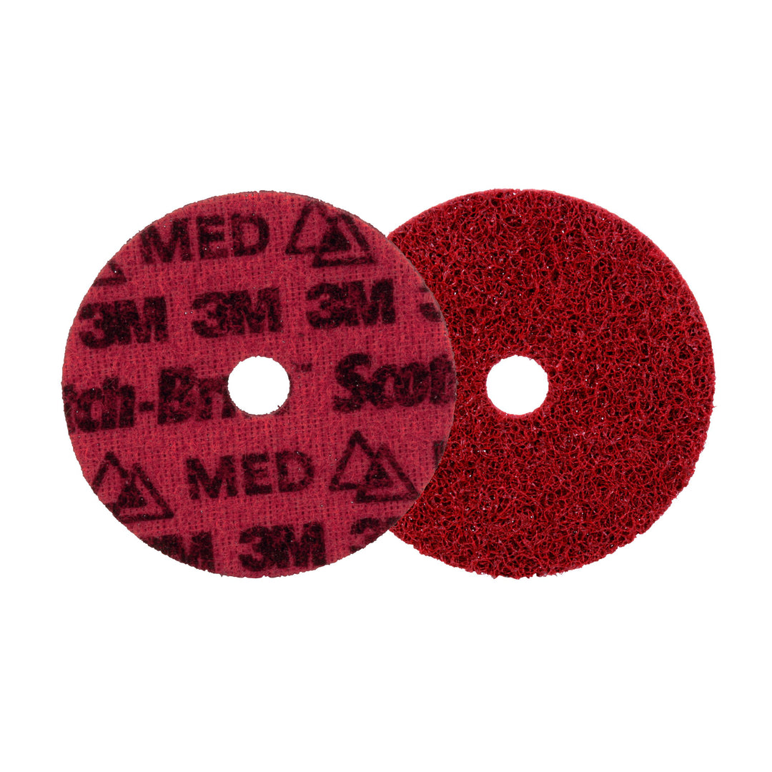 3M AB9229 Scotch-Brite Precision Surface Conditioning Disc PN-DH Medium 4 in x 5/8 in (101.6 mm x 15.875 mm) 100/Case 3M 7100263649