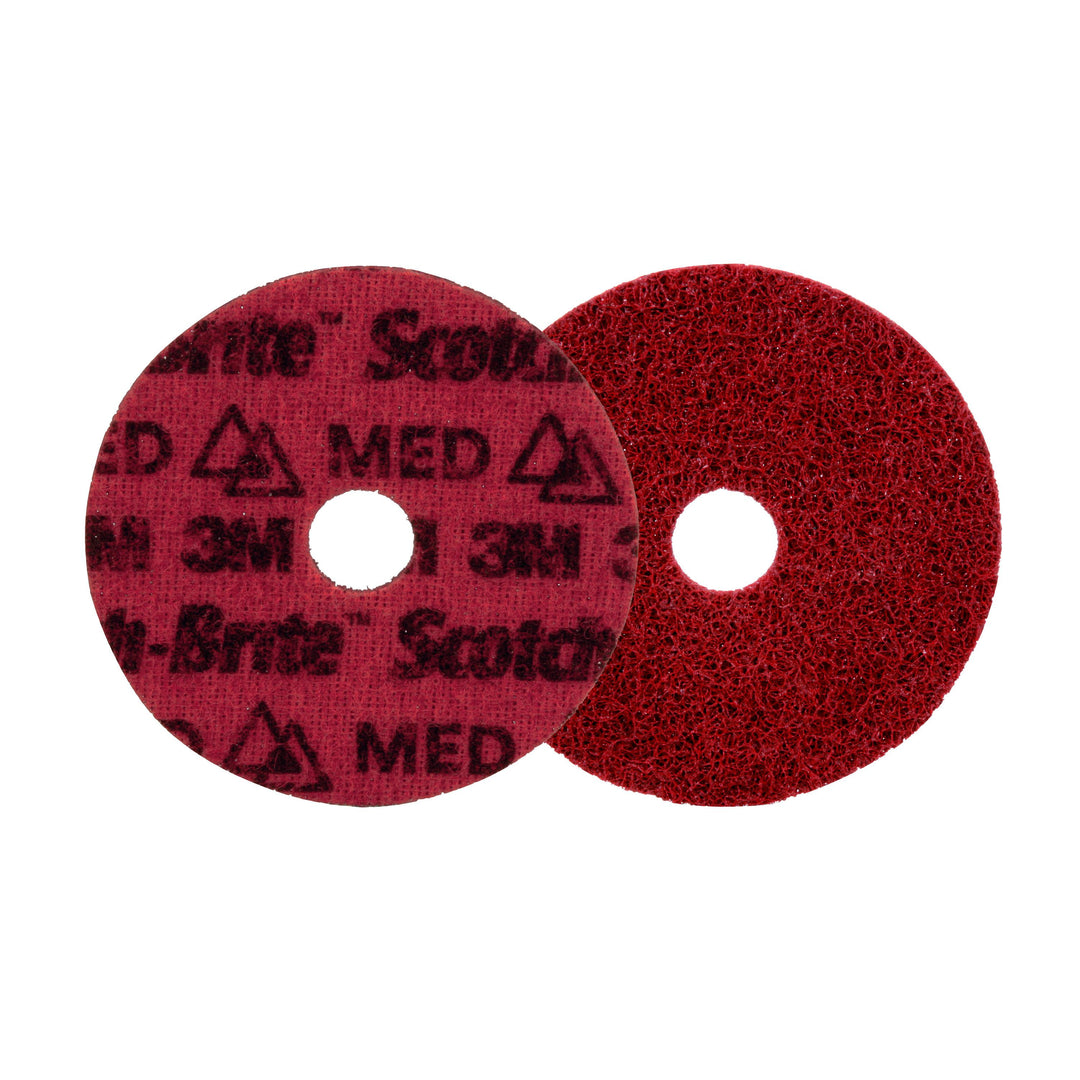 3M AB9224 Scotch-Brite Precision Surface Conditioning Disc PN-DH Medium 4-1/2 in x 7/8 in (114.3 mm x 22.225 mm) 50/Case 3M 7100263885