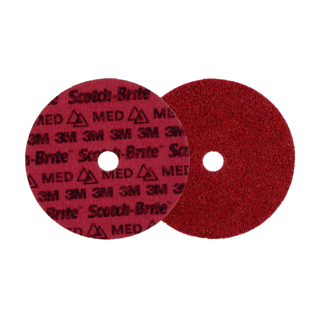3M AB9215 Scotch-Brite Precision Surface Conditioning Disc PN-DH Medium 7 in x 7/8 in (177.8 mm x 22.225 mm) 25/Case 3M 7100263894