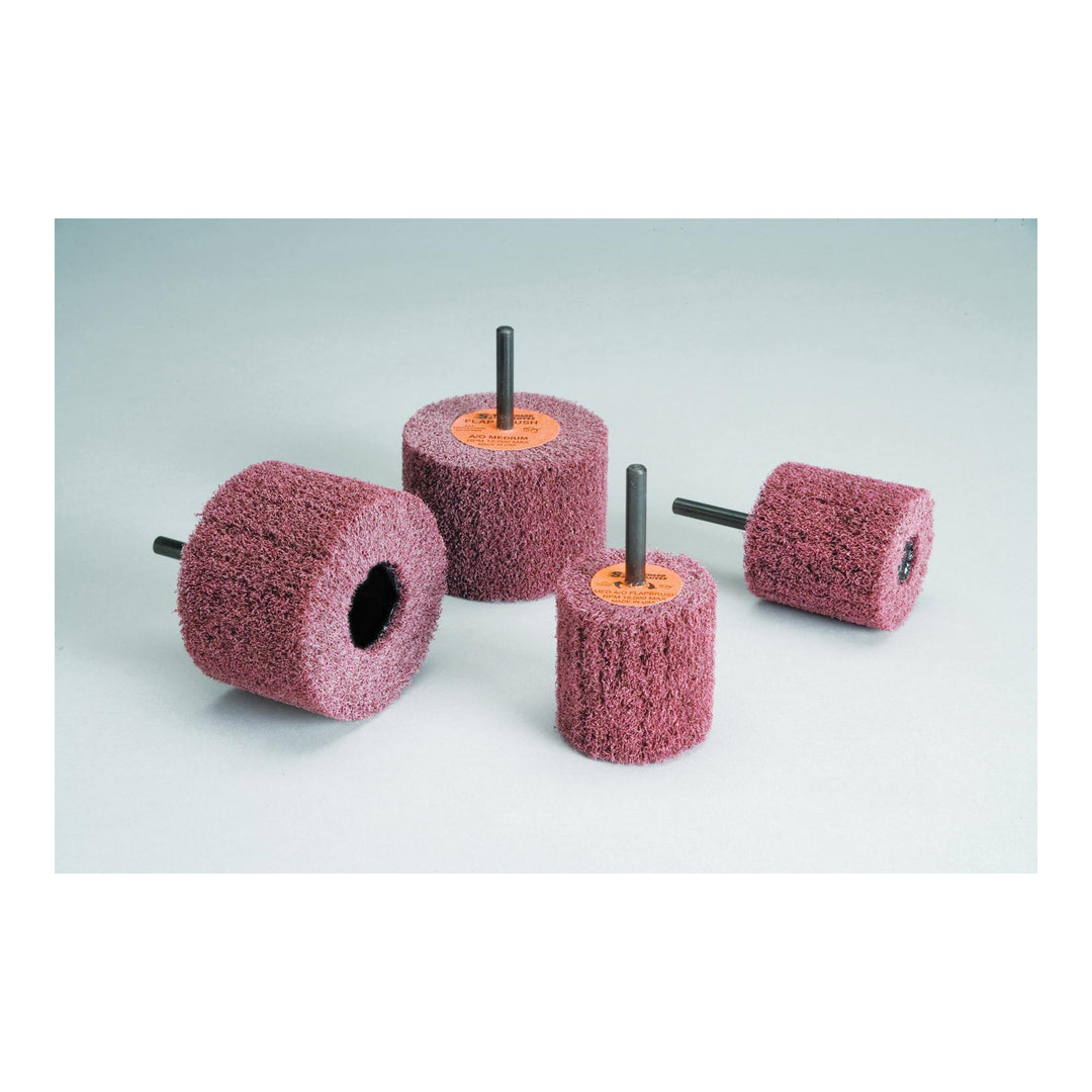 3M STA-875501 Standard Abrasives Buff and Blend GP Mounted Flap Brush 875501, 3 in x 2 in x 1/4 in A MED, 5 per inner 50 per case 3M STA-875501