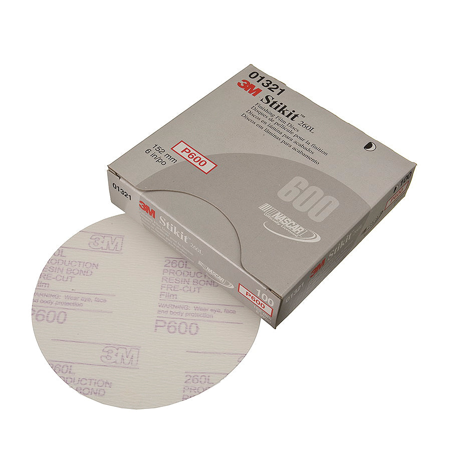 PSA Discs 3M 1321 Self Adhesive Film (PSA) Discs 6 Inch 260L Material Aluminum Oxide in 600 Grit
