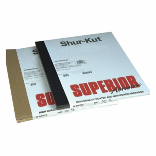 Regular Sanding Sheets SHUR-KUT WPS 9 X 11 120 SC Sanding Sheets 120 Grit (Silicon Carbide, Paper) - 9 Inch x 11 Inch
