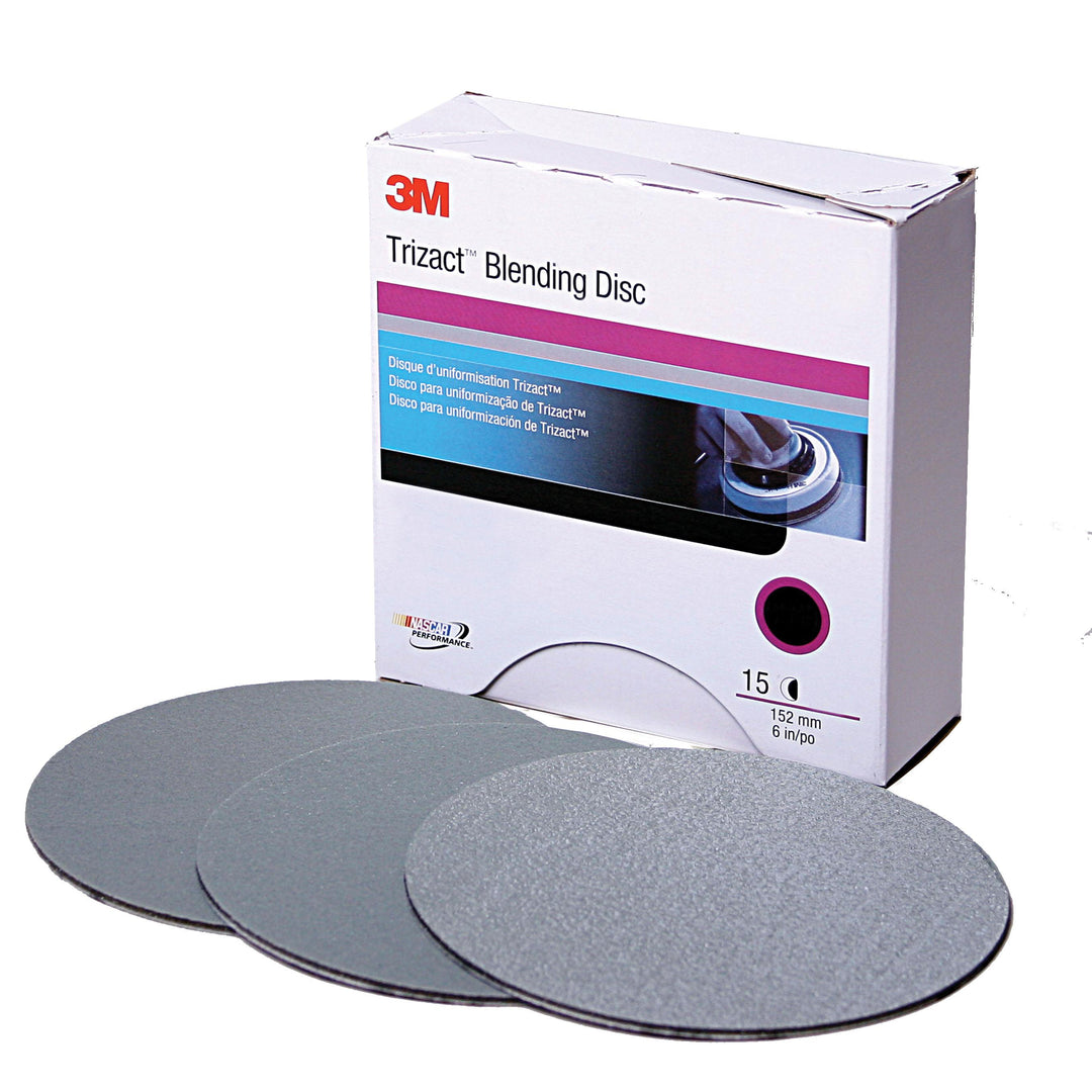 Velcro Discs 3M PN02091 3 Inch x Non-Vacuum Trizact 443Silicon Carbide 1000 Grit Velcro Foam Disc