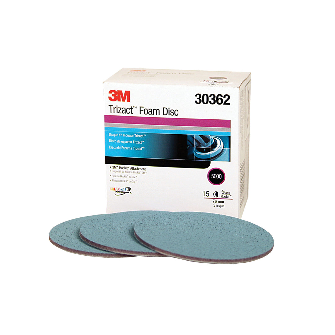 3M 30362 3M Trizact Hookit Foam Disc, 443SA, 30362, 5000, 3 in (7.6 cm) 3M 30362