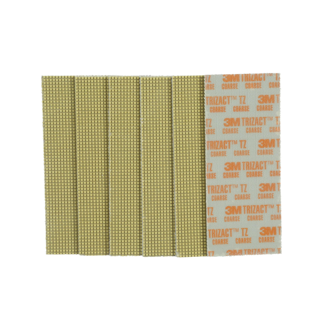 3M F-TRIZACTGOLDSTRIP 3M Trizact Diamond TZ Abrasive Strips, F-TRIZACTGOLDSTRIP, gold, 3.75 in x 9.00 in (9.53 cm x 22.86 cm), 6 strips per box 3M F-TRIZACTGOLDSTRIP