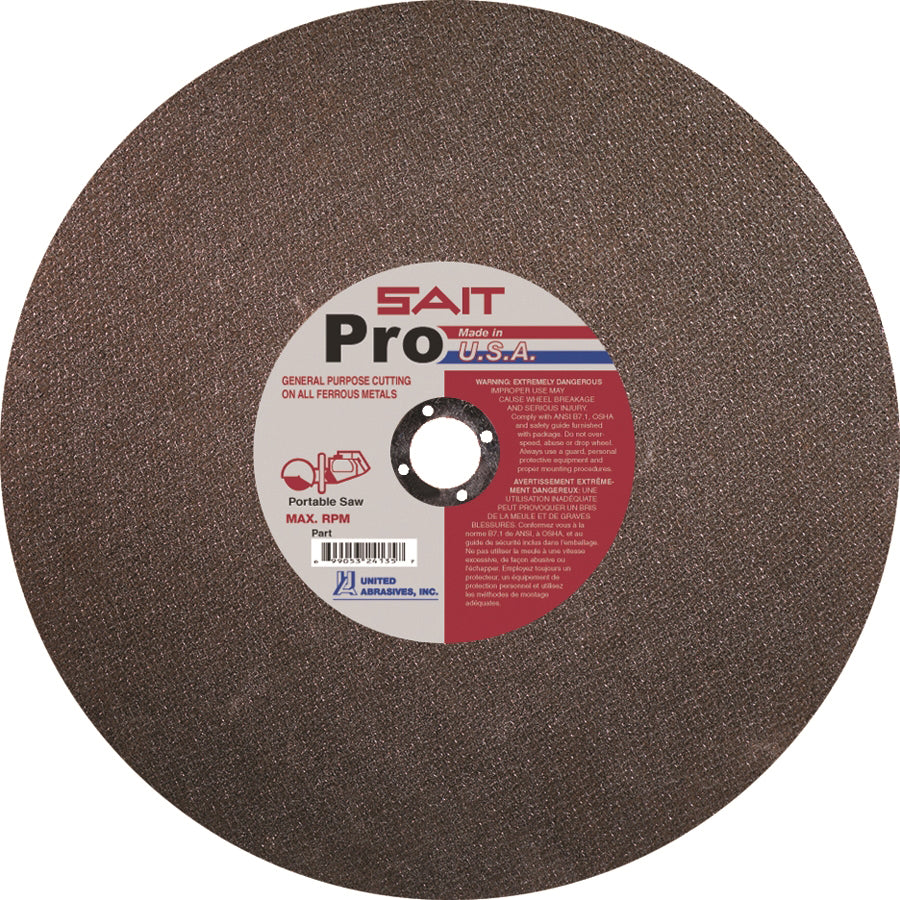 Type 01 Straight Wheels Sait 23421 Type 1 12 X 1/8 X 20mm Pro