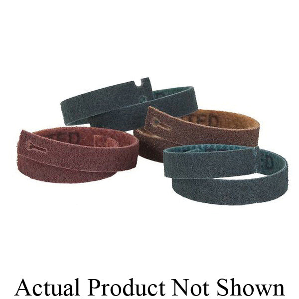Narrow Belts Walter 07-H 244 1-3/16 inch x 25 inch Non-woven T-Lock Fine Belts (Blue)