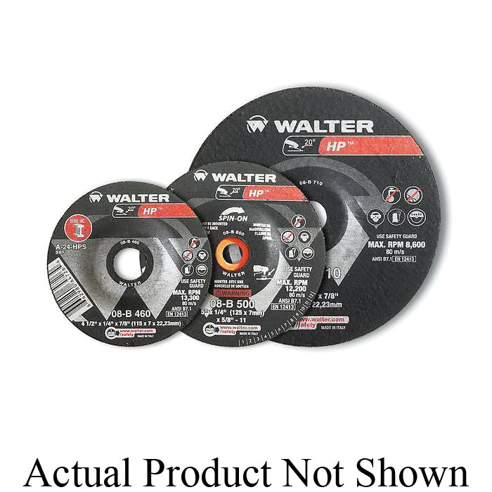 Grinding Wheels Walter 08B310 3X1/4X3/8 Hp Grinding Wheels