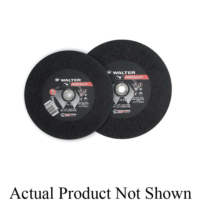 Type 01 Straight Wheels Walter 11A122 12X7/8 A24 Portacut Wheels