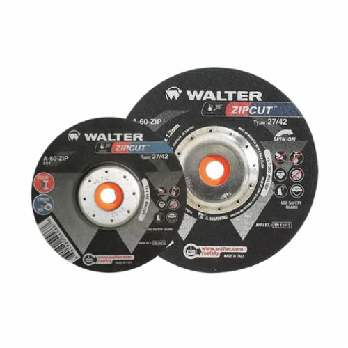 Type 01 Straight Wheels Walter 11T342 4-1/2 Inch x 3/6 (.045 Inch) x 5/8-11 Spin-On