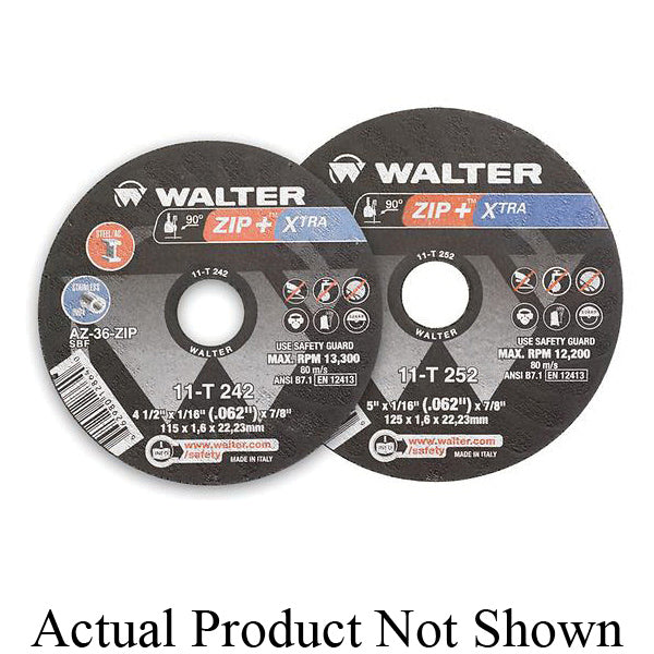 Type 27 Depressed Centre Walter 11T453 4-1/2 x 1/16 Zip+ Type 27