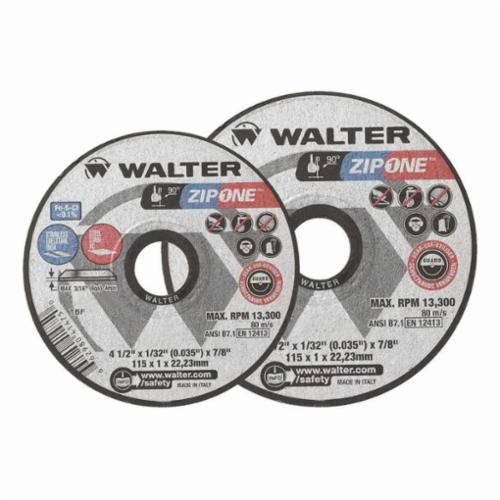Type 01 Straight Wheels Walter 11-T 542 Cut-Off Wheels Za60Zip Zip One 4-1/2X3/32X7/8