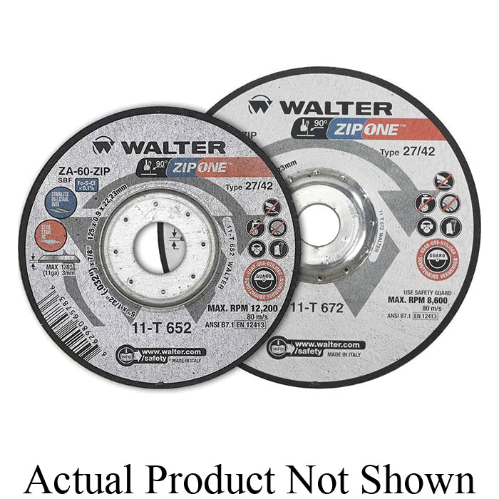 Type 27 Depressed Centre Walter 11T652 5 InchX 1/32 Inch Zip One Type 27