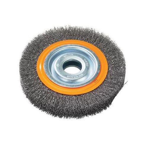 Bench Grinder Wire Wheel Brushes Walter 13B061 Bench Grinder Wire Brush with crimped wires (6 Inch x 1-1/8 Inch x 1-1/2 Inch to 1-1/4 Inch)