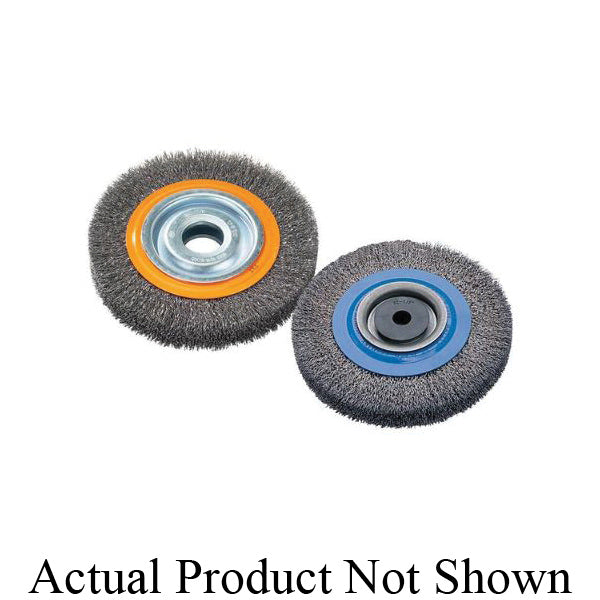 Bench Grinder Wire Wheel Brushes Walter 13B085 Bench Grinder Wire Brush with crimped wires (8 Inch x 3/4 Inch x 1/2 Inch to 1-1/4 Inch)