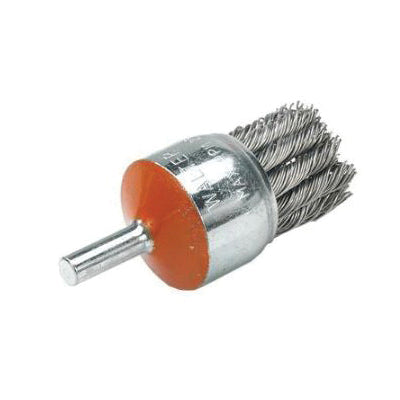 Mounted Wire Wheel Brushes Walter 13C070 Stainless Steel Mounted End Brush with knot-twisted wires (1-1/8 Inch x 1-1/8 Inch)