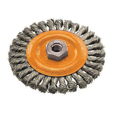 Grinders Walter 13-L 454 Knot-Twisted Flat Wheel For Cleaning With Angle Grinder Carbon Steel .020 4-1/2X5/8-11 13-L 545