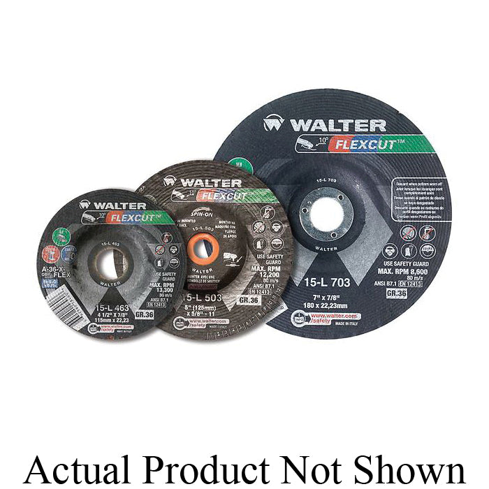 Grinding Wheels Walter 15-L 456 Flexible Grinding Wheel Flexcut 60 4-1/2X5/8-11