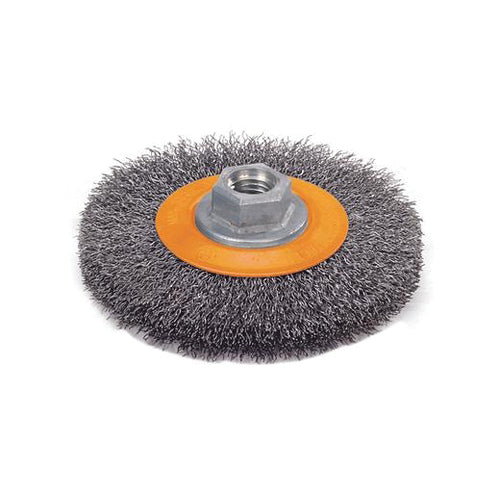 Crimped Wire Wheel Brushes Walter 13J504 Steel Crimped wire wheel brush (5 Inch x 5/8 Inch)
