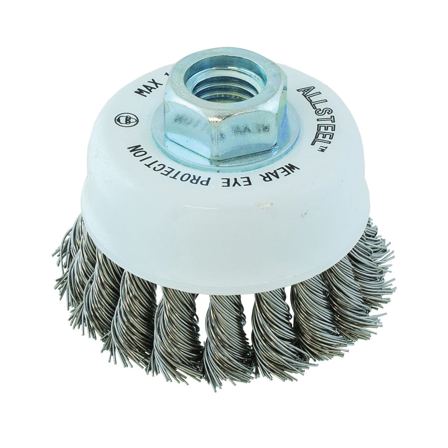Walter 13W312 Allsteel 3 Inch 5/8-11 St Knot Cup Brush Walter 13W312