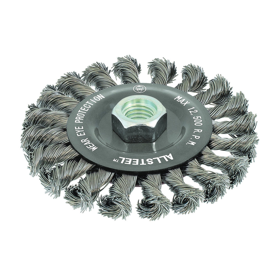 Walter 13W451 Allsteel 4-1/2X1/4X5/8-11 Knot Whl Brush