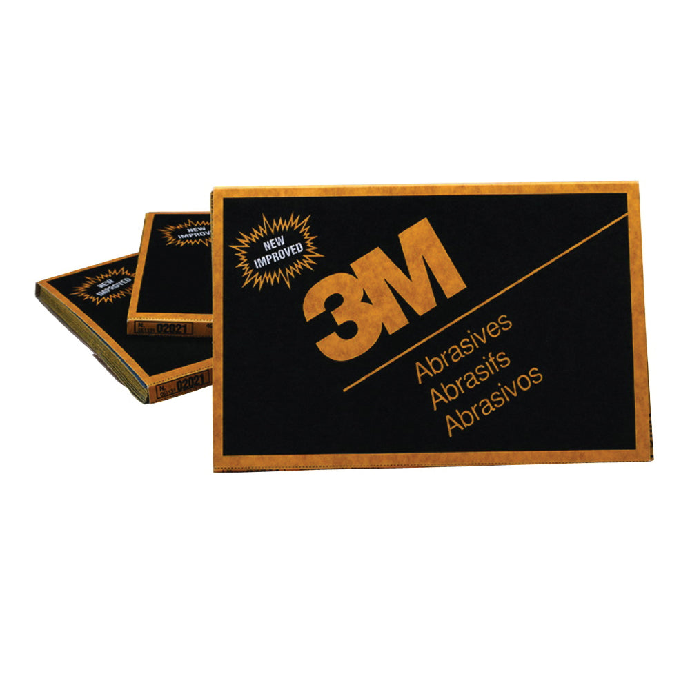 Plain Backing 3M 2022 5-1/2 Inch x 9 Inch 401Q Silicon Carbide 1200 Grit Plain Non-Vacuum Abrasive Paper Strip