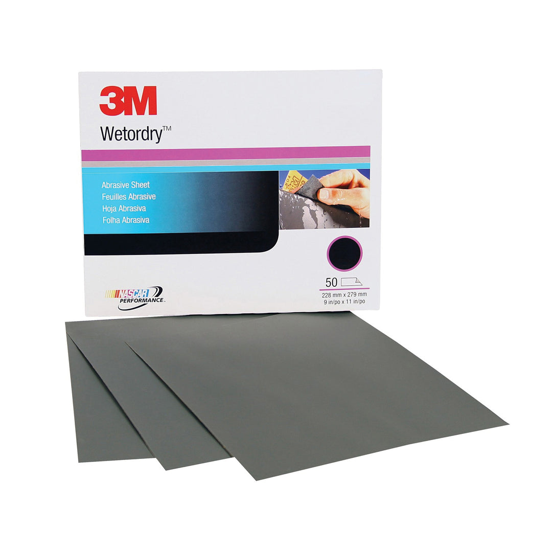 Regular Sanding Sheets 3M PN02035 Wetordry Sandpaper 800 Grit Aluminum Oxide 213Q A-Weight (9 Inch x 11 Inch)
