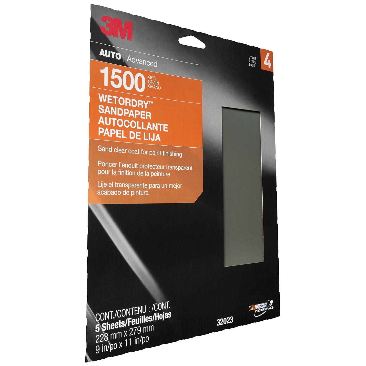 Regular Sanding Sheets 3M 32023 Wetordry 1500 Grit Silicon Carbide 401Q Paper Sanding Sheets A-Weight - 9 Inch x 11 Inch