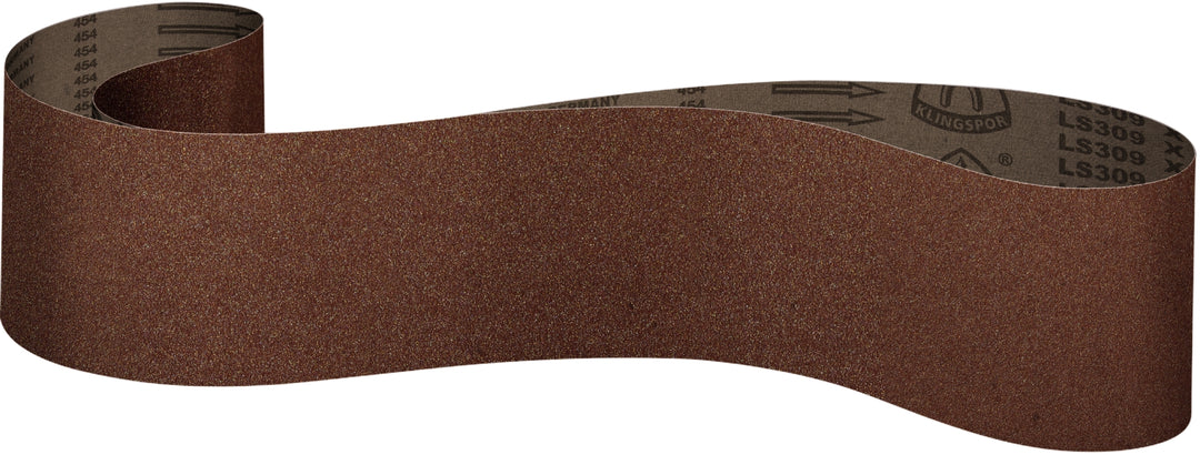 Portable Belts Klingspor 302879 3 Inch x 18 Inch Sanding Belt 80 Grit LS309Xh Aluminum Oxide X-weight Heavy Cotton Backing Closed Coat