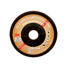 Grinding, Pipeline &Flexible Wheels 3M AB03231 Flexible Grinding Discs 36 Grit White Aluminum Oxide 4 1/2 in x 7/8 in (115 mm x 3 mm x 22mm)