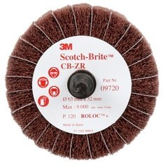 Non-woven Wheels 3M AB83660 Scotch-Brite Combi-Wheel Hp-Combi-R Grade 120 63 mm x 32 mm