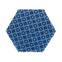 3M H-2000HEX Low Scratch Scour Pad Blue 5 in x 5.75 in (127 mm x 146 mm)