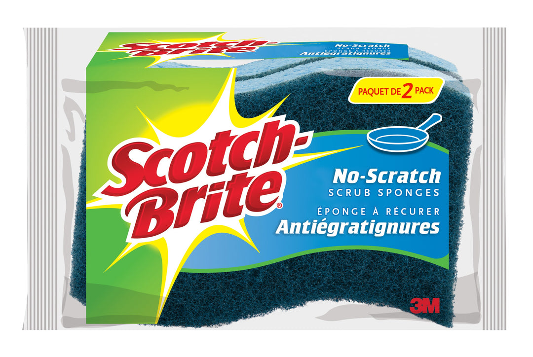 3M SB-AS2-12 Scotch-Brite No-Scratch Scrub Sponge, 2 Pack Sb-As2-12