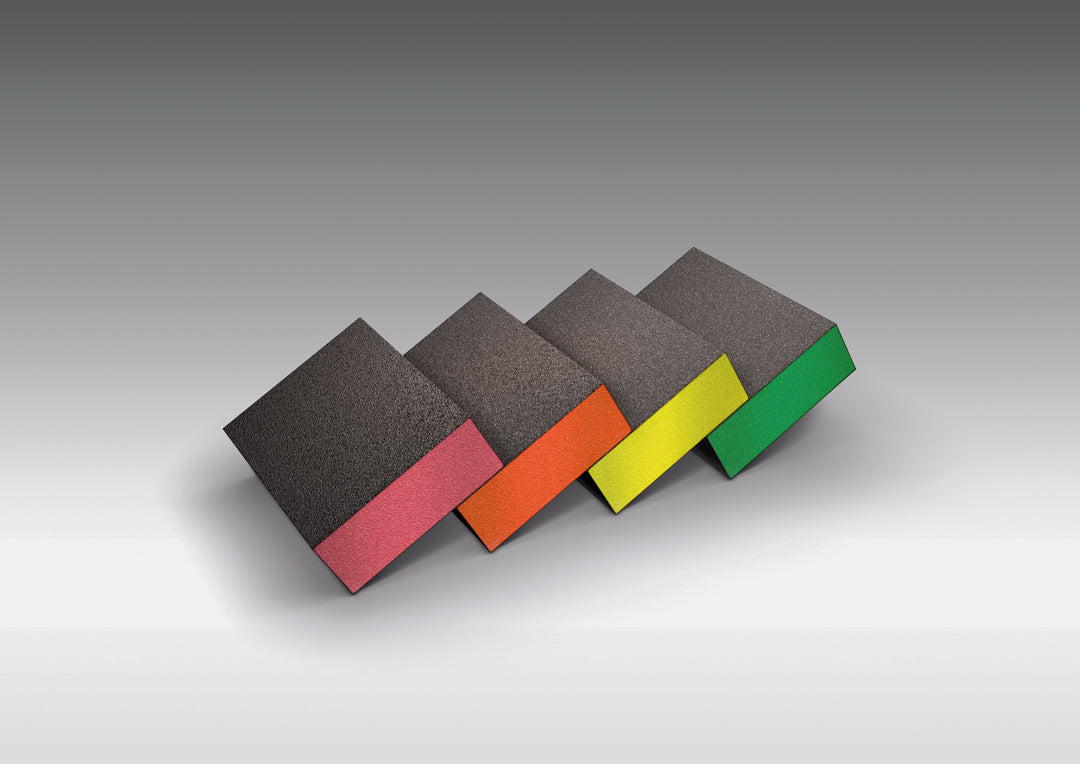 Sia 0070.1256.02 69 X 98 mm Grit Siasponge Block Coarse (Bulk) Red