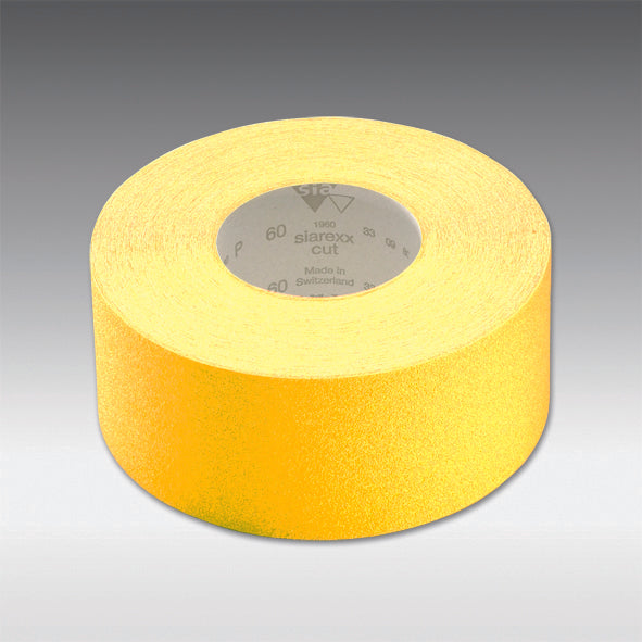 Sia 4880.2269.0080 3-2/3 Inch X 55 Yards (Verges) (95 mm X 50 M) 80 Grit Paper Roll 1960 Siarexx Cut (Aluminum Oxide, Yellow)