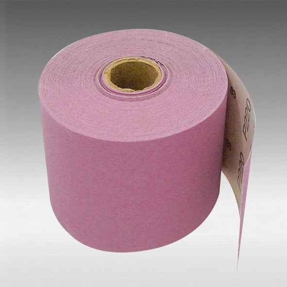 Sia 5014.2229.0320 2-3/4'' X 25 Yds (70mm X 23 M) 320 Grit Siastick Self Adhesive Roll (1950 Siaspeed, Paper, Aluminum Oxide, Pink)
