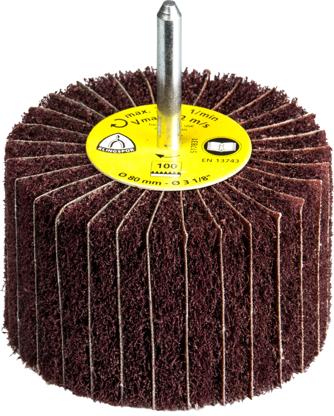 Interleaf Wheels Klingspor 299880 Interleaf Flap Wheel 1-1/2 Inch x 1 Inch x 1/4 Inch NCS600 (60 grit / Coarse)