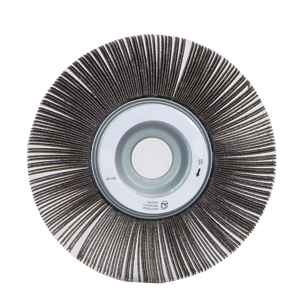 Centre Hole Mount Merit 20198 6 Inch X 2 Inch X 1 Inch 100 Grit Aluminum Oxide Centre Hole Mounted Flap Wheel