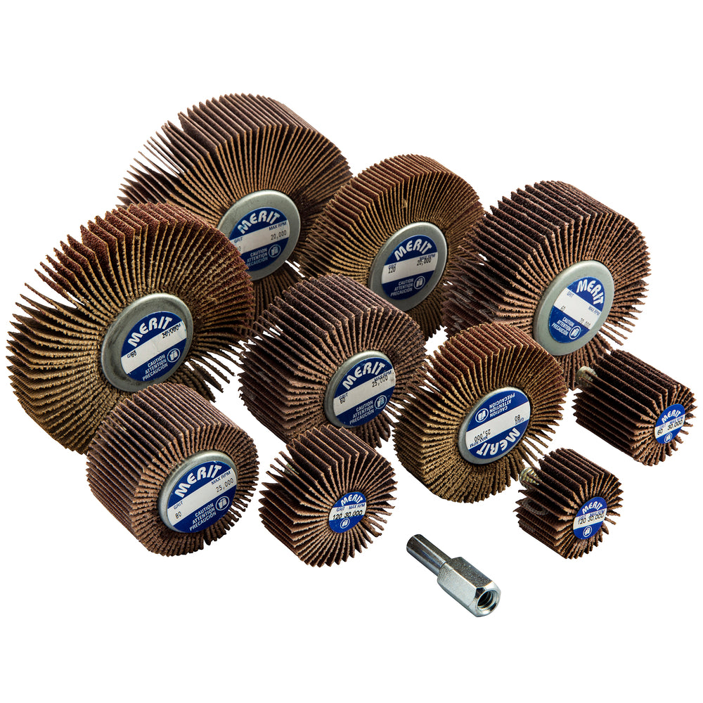Shank Mount Wheels Merit 38001 Mini InchCq Inch Flap Wheel Test Kit