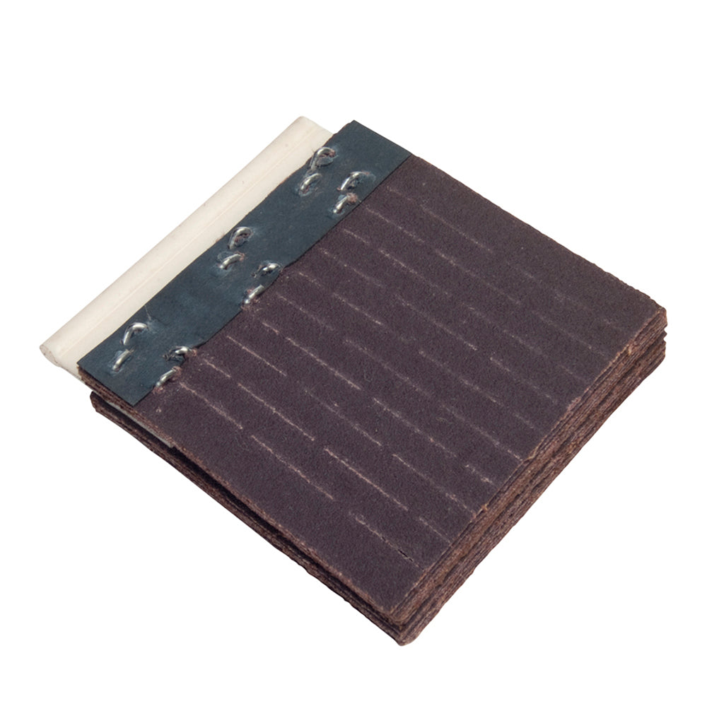 Scored Assemblies Merit 55109 3 Inch X 2-3/4 Inch X 1/4 Inch Flexdrum Segments 100 Grit Scored Resin Bond Aluminum Oxide
