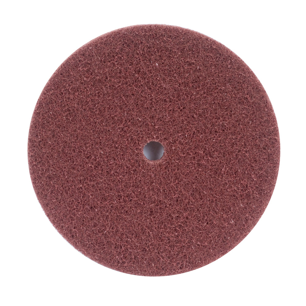 Non-woven Discs Merit 62410 Buffing Discs With Arbor Hole Aluminum Oxide High Strength Medium 6X1/2